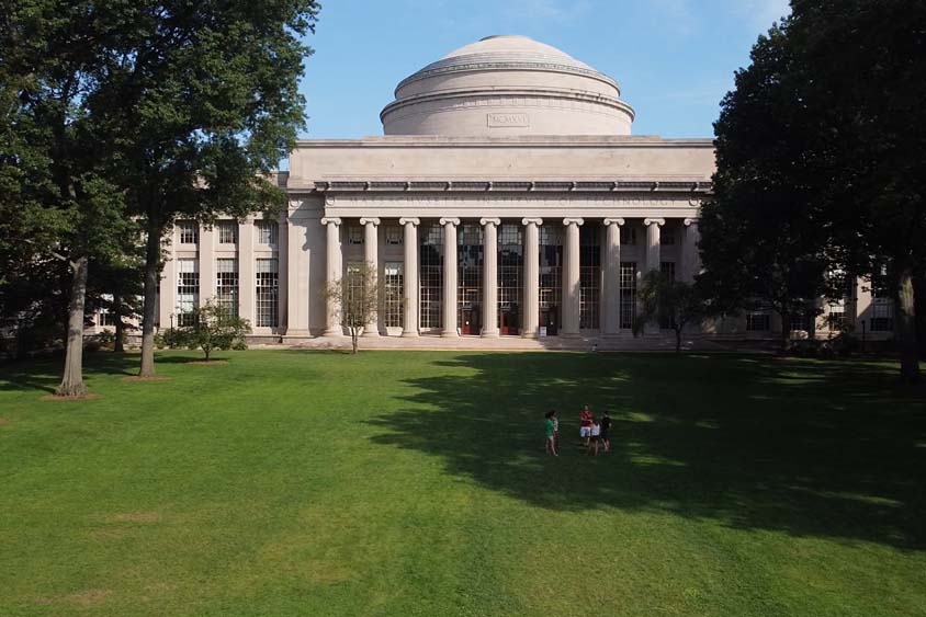 MIT's iconic Great Dome on a sunny day.
